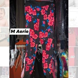 Medium Aerie floral sweat pants/ pajama pants